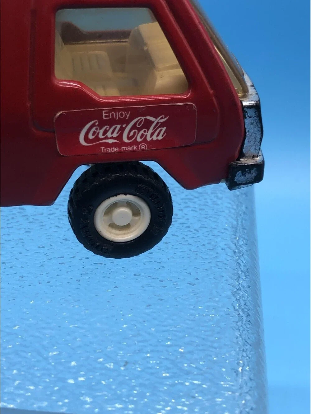 Vintage Buddy L Coca-Cola Bottle Delivery Truck Toy Pressed Steel 1982 Red Japan